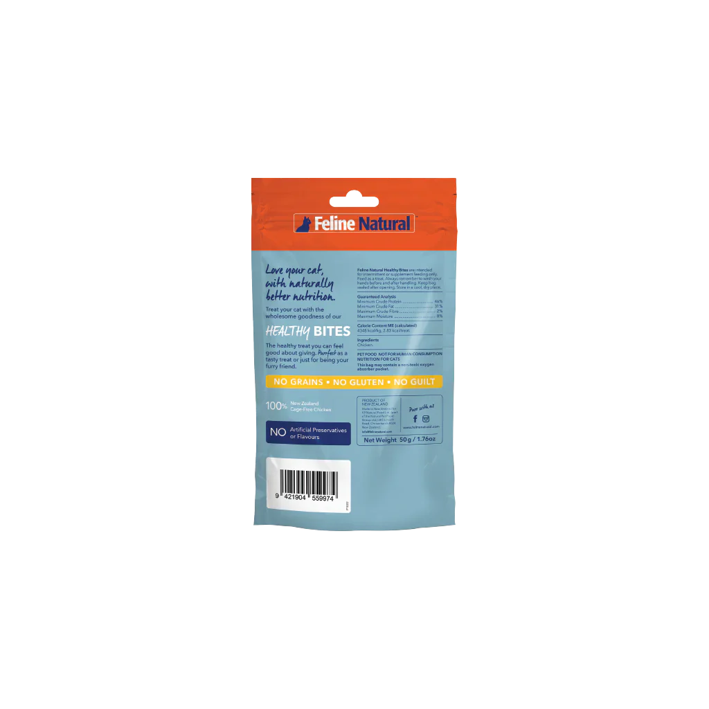 Feline Natural - Chicken Healthy Bites (Cat Treats)
